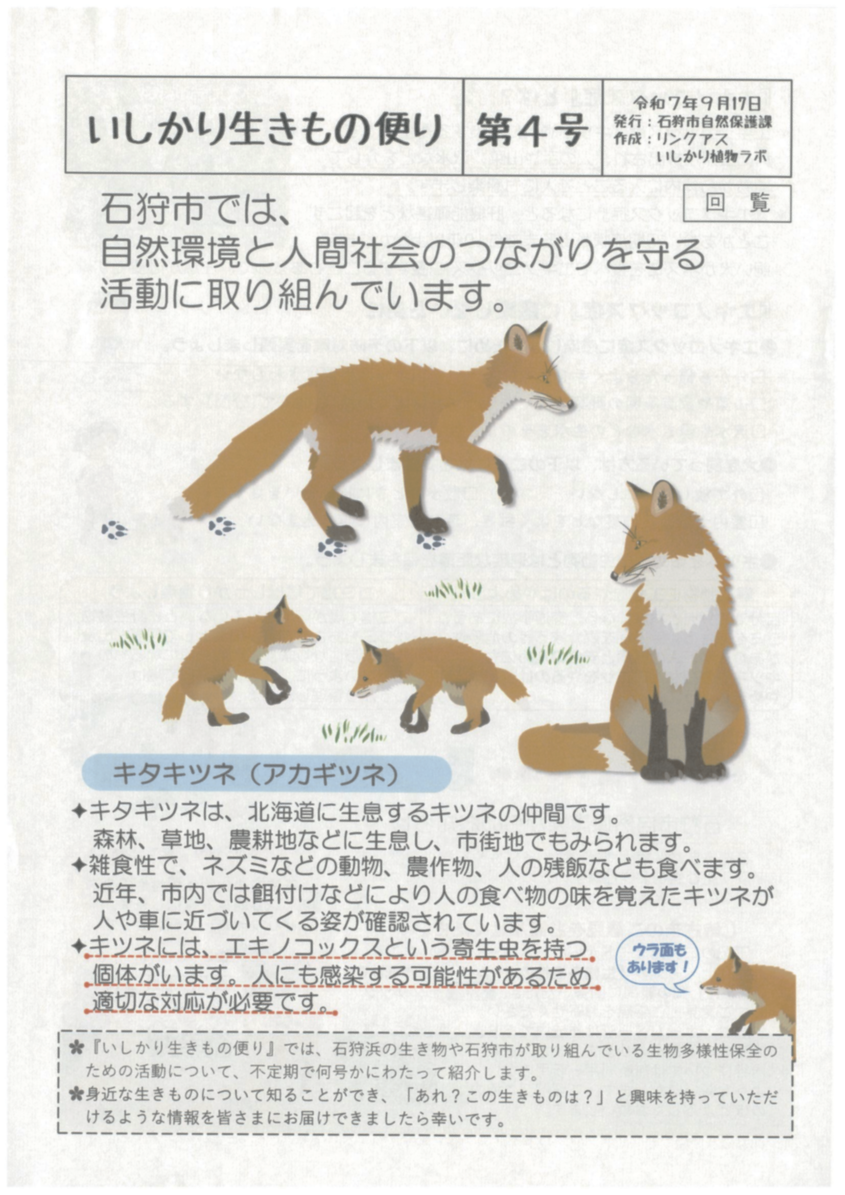 石狩市 自然保護課①